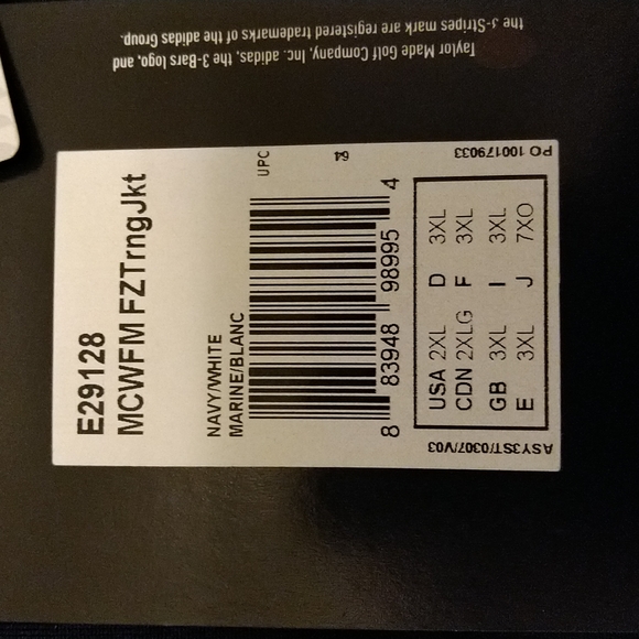 Adidas 2XL track top - NWT - Picture 14 of 14